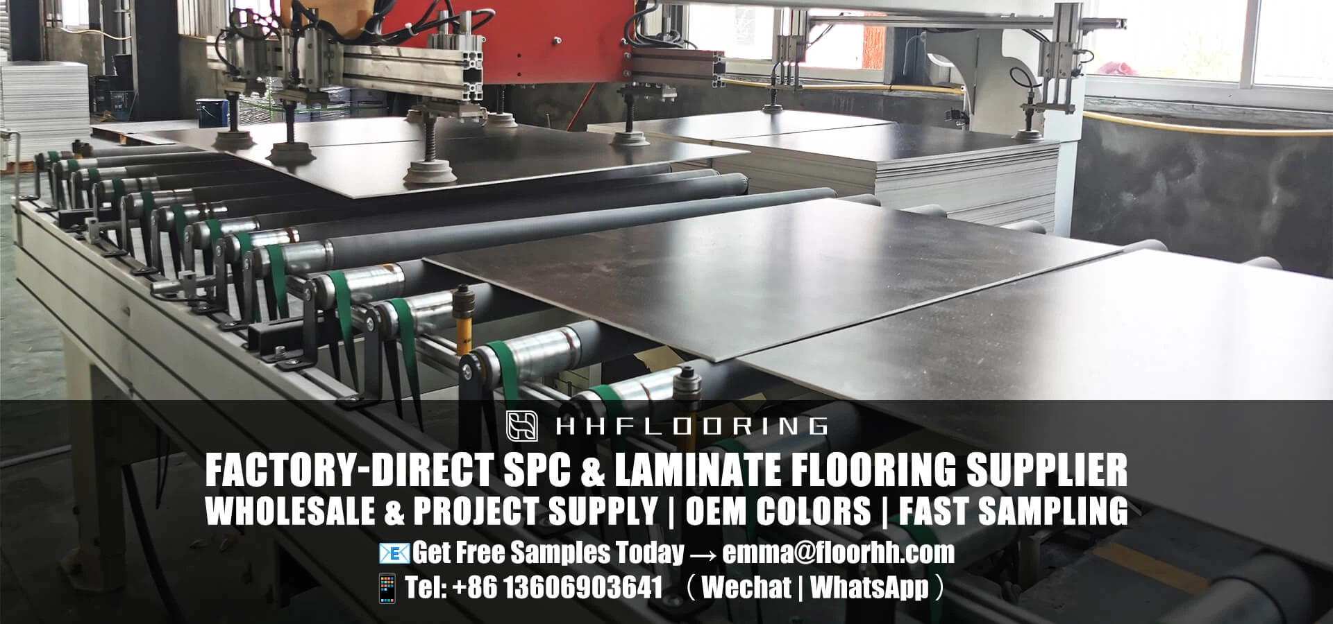 Flooring factory production line for global B2B supply